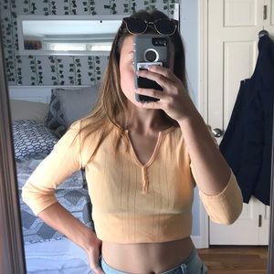 New York and company orange long sleeve